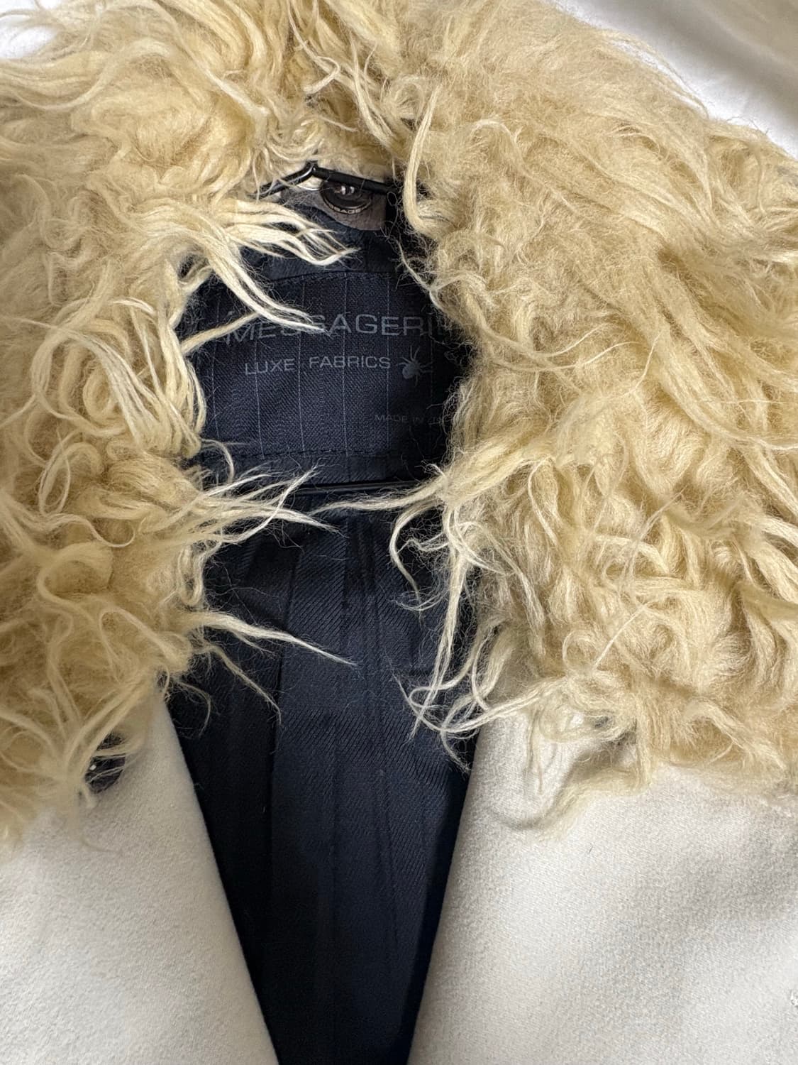 Id Vintage 아이보리 무스탕 상품이미지4