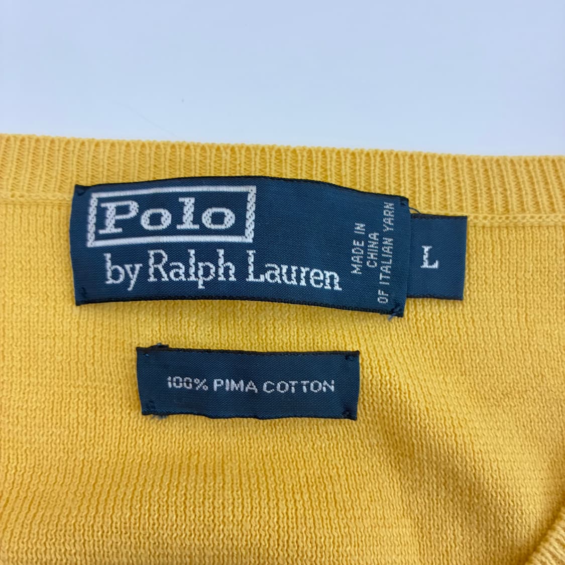 Polo  폴로 랄프로렌 자수 피마코튼 브이넥 니트 상품이미지4