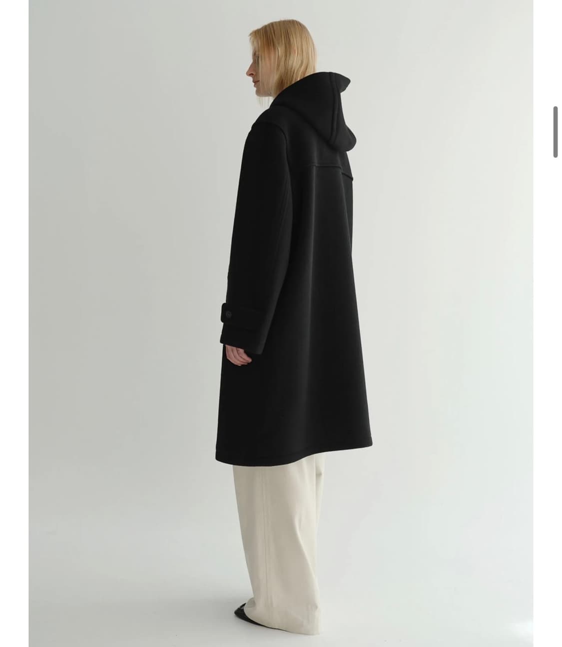 EAAH 이아 Harper 후드 더플코트 블랙 상품이미지3