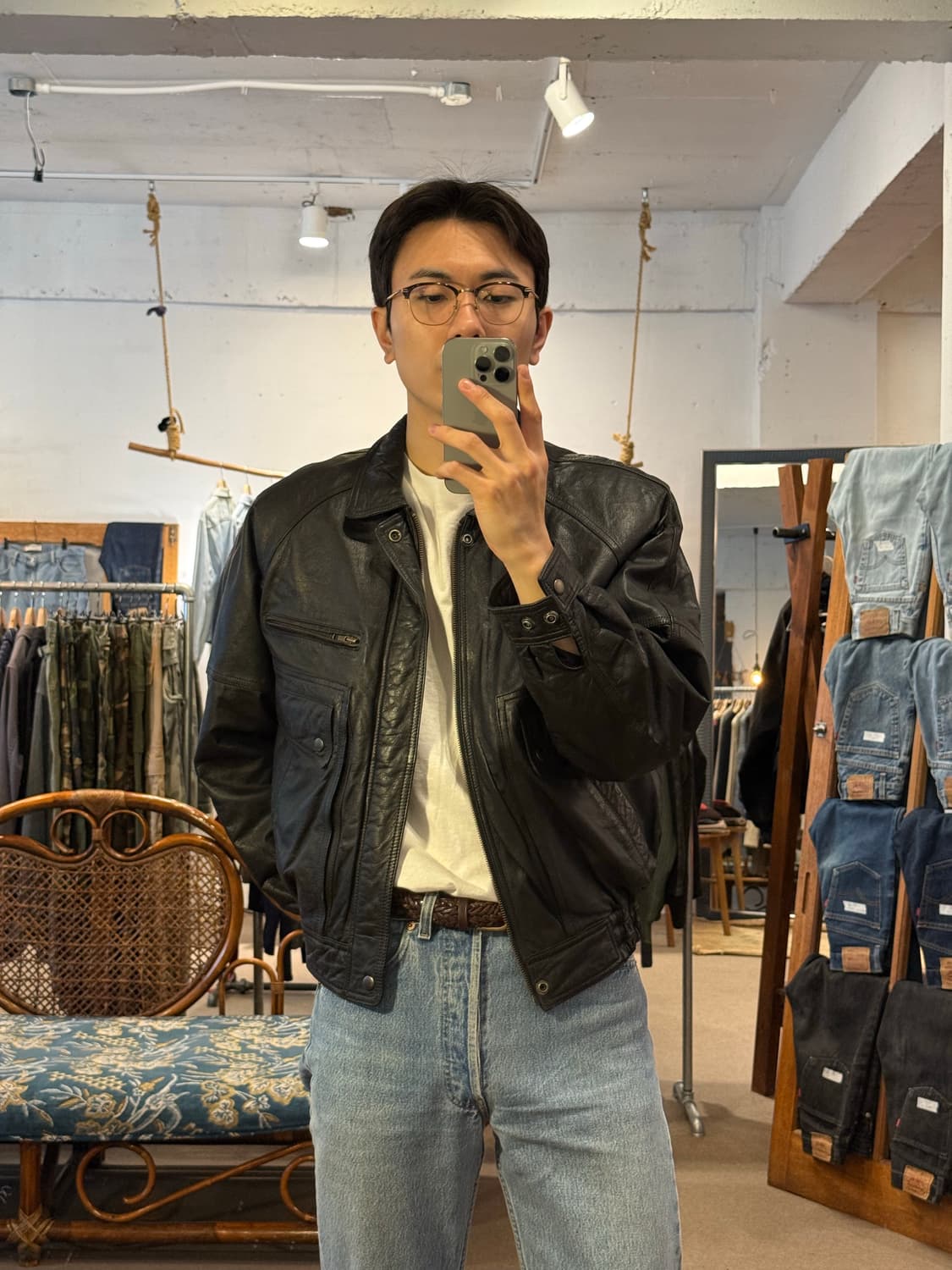 Type A-2 Flight Leather Bomber Jacket 상품이미지1