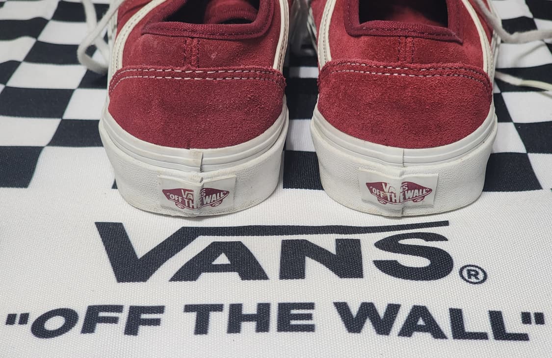Vans 올드스쿨 36 레드 스웨이드 스니커즈 240 상태좋음 상품이미지4
