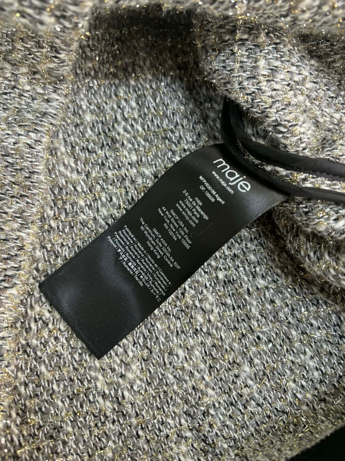 [36] 마쥬 트위드 콘드라스트 손담비 자켓 상품이미지6