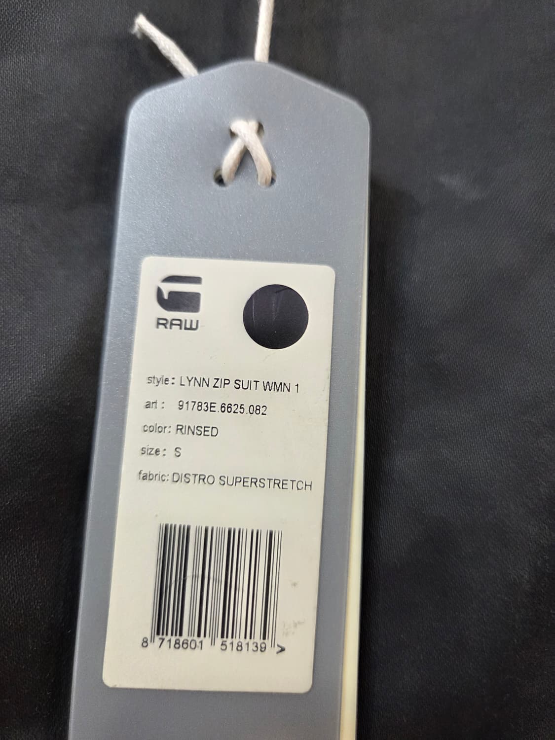 G-STAR 블랙 라이더 스타일 점프수트(S)스판 상품이미지7