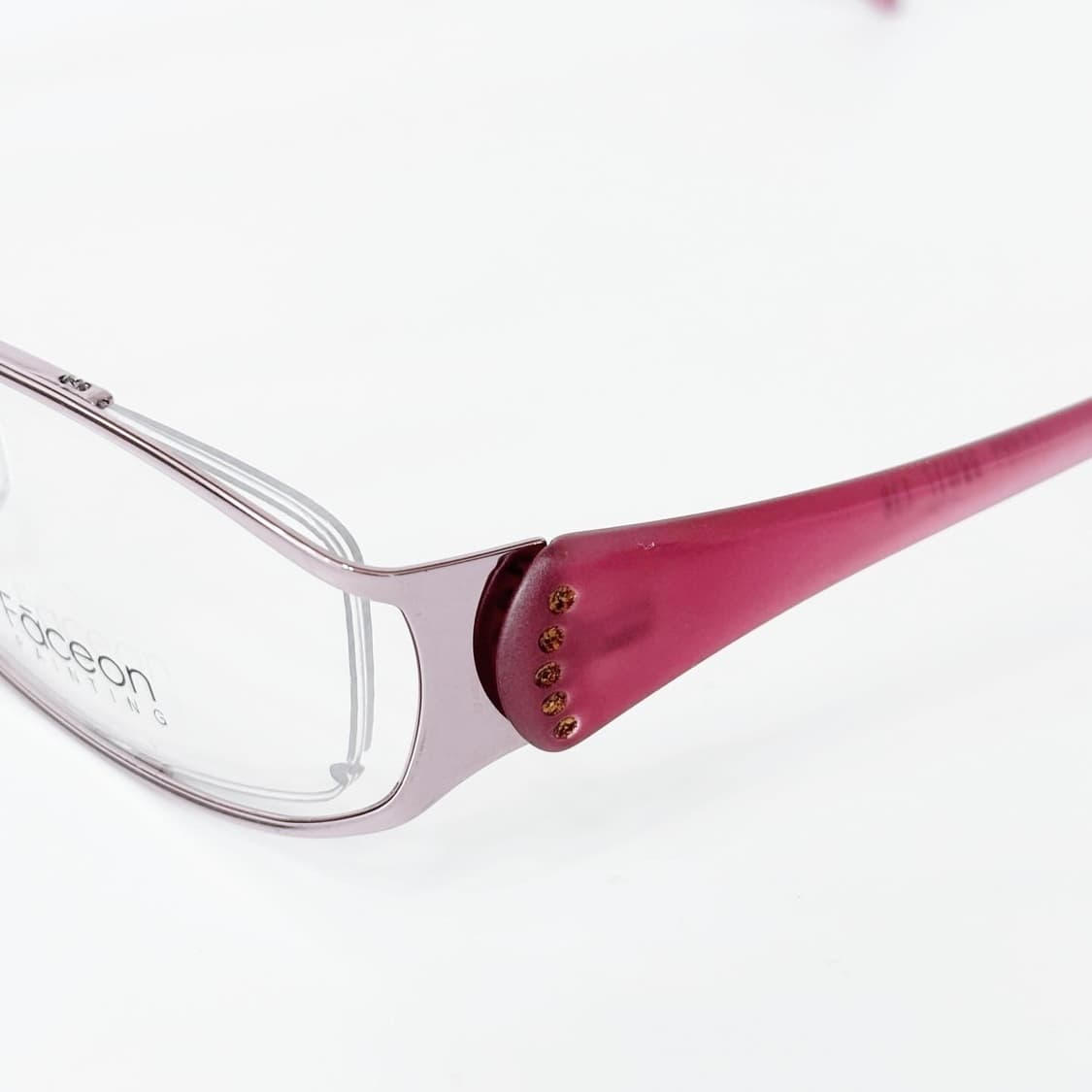 FACEON  핑크 큐빅 데드스탁 빈티지안경 상품이미지3