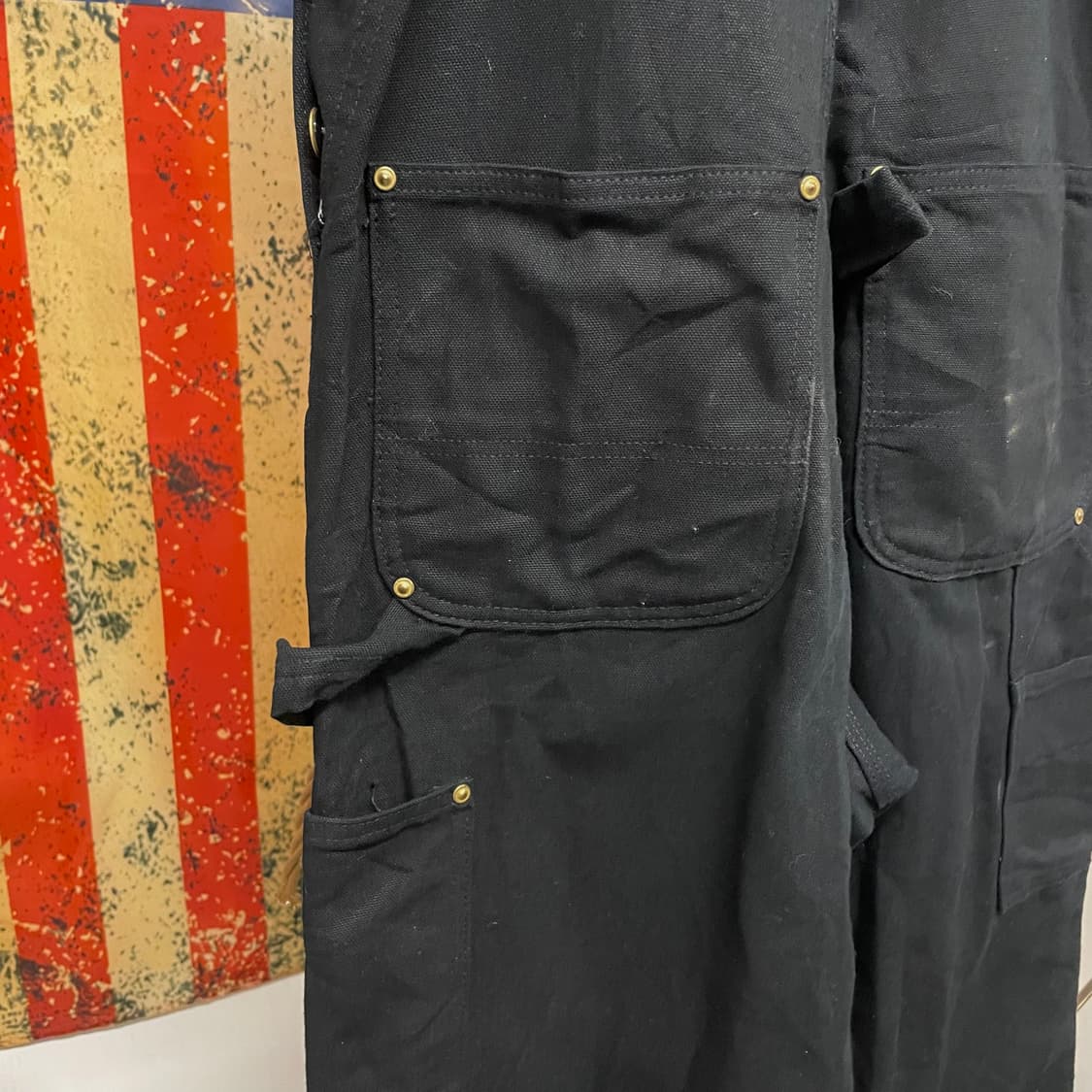 10s 칼하트 오리지널 워크 웨어 더블니 오버롤 데님 멜빵 상품이미지7