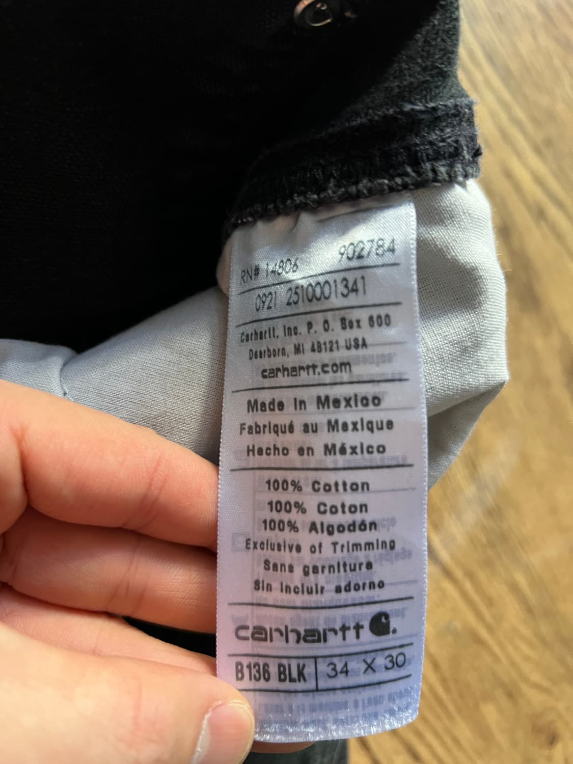 [34]칼하트 USA 블랙 더블니 워크 팬츠 상품이미지9