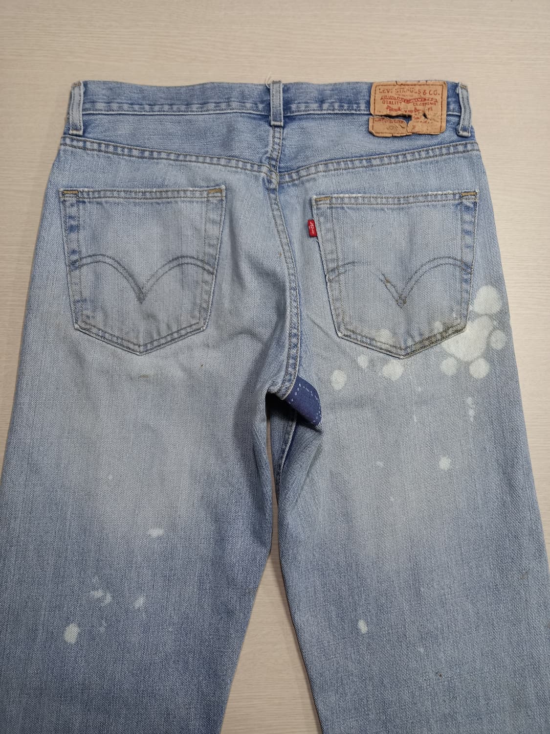 32 07's 리바이스505 Mexico 일자진 연청 커스텀 32-282 상품이미지4