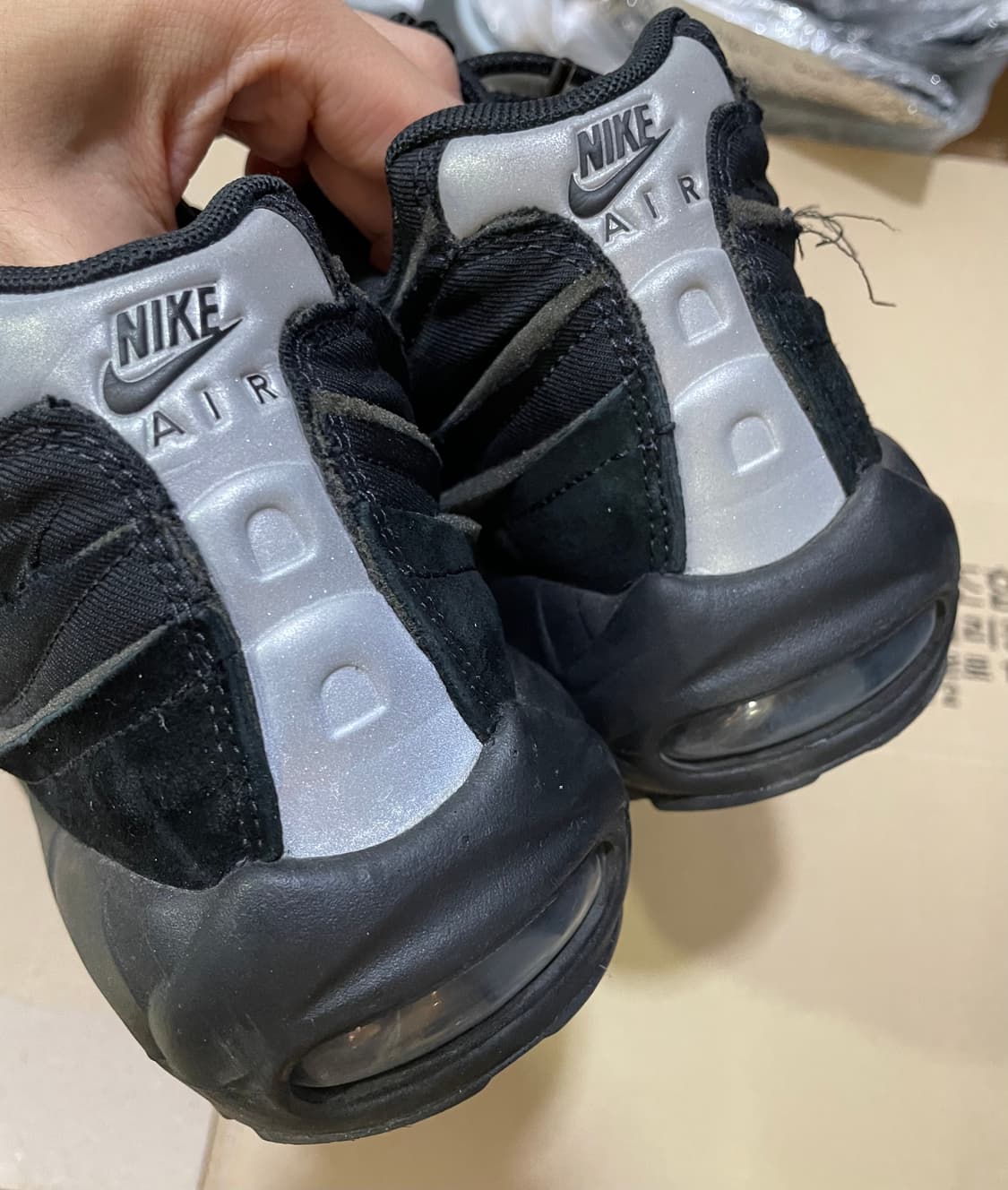 [270] 나이키 x 꼼데가르송 옴므 CDG 에어맥스95 블랙 상품이미지5