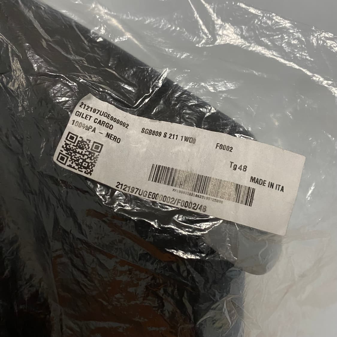 [48] 프라다 리나일론 패딩 베스트 조끼 블랙 상품이미지3