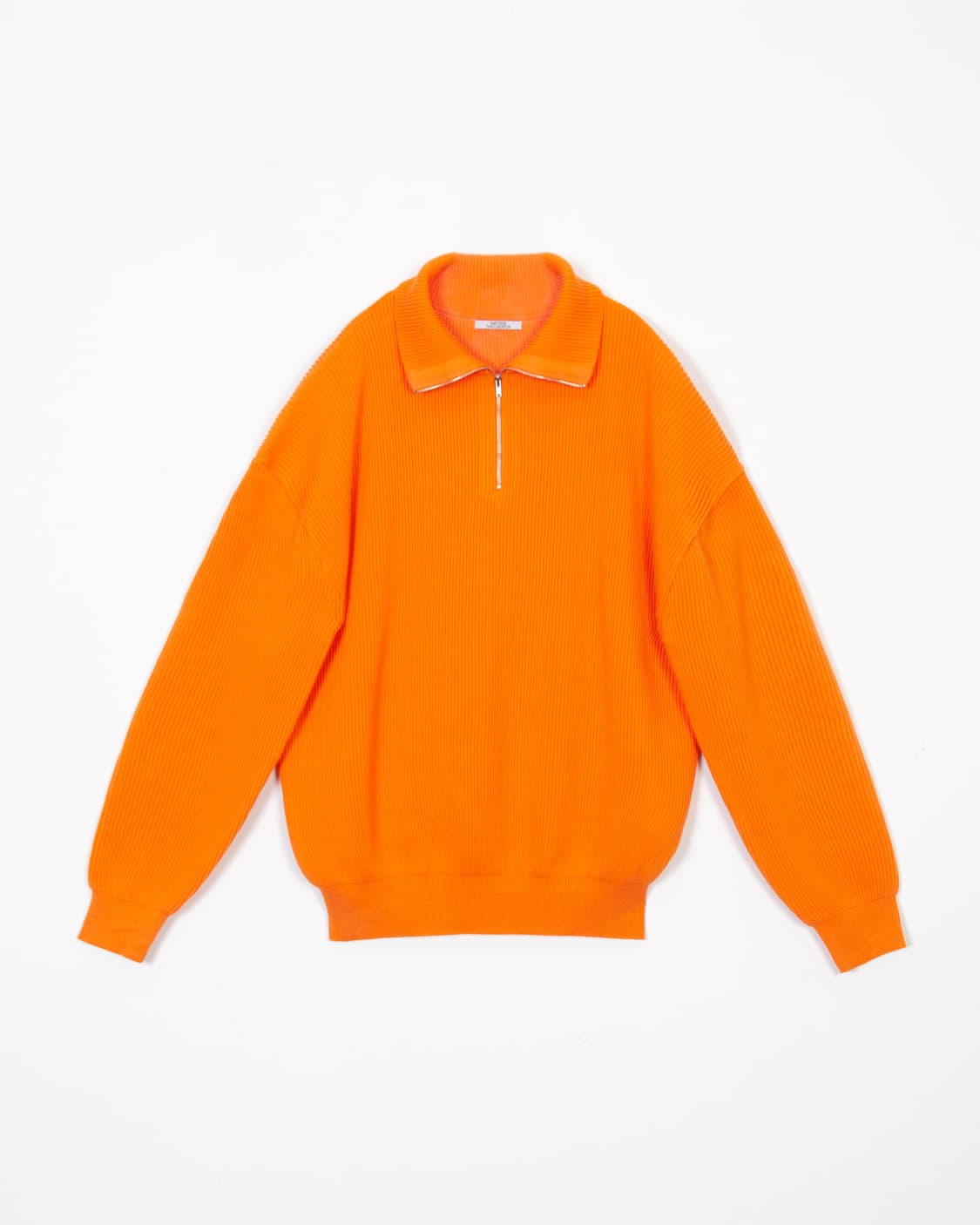 마티스 더 큐레이터 오렌지 니트집업 상품이미지1