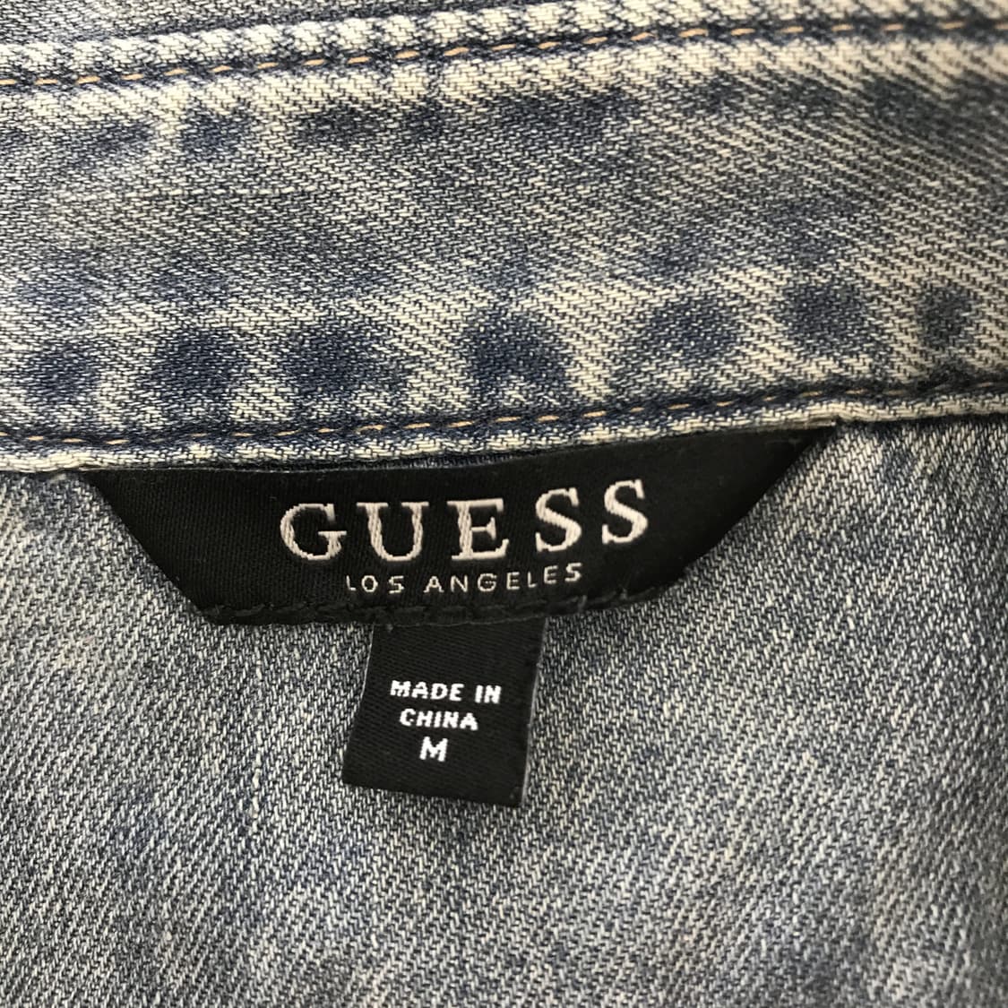 게스 GUESS 은장 워시드데님셔츠 [M] 상품이미지5