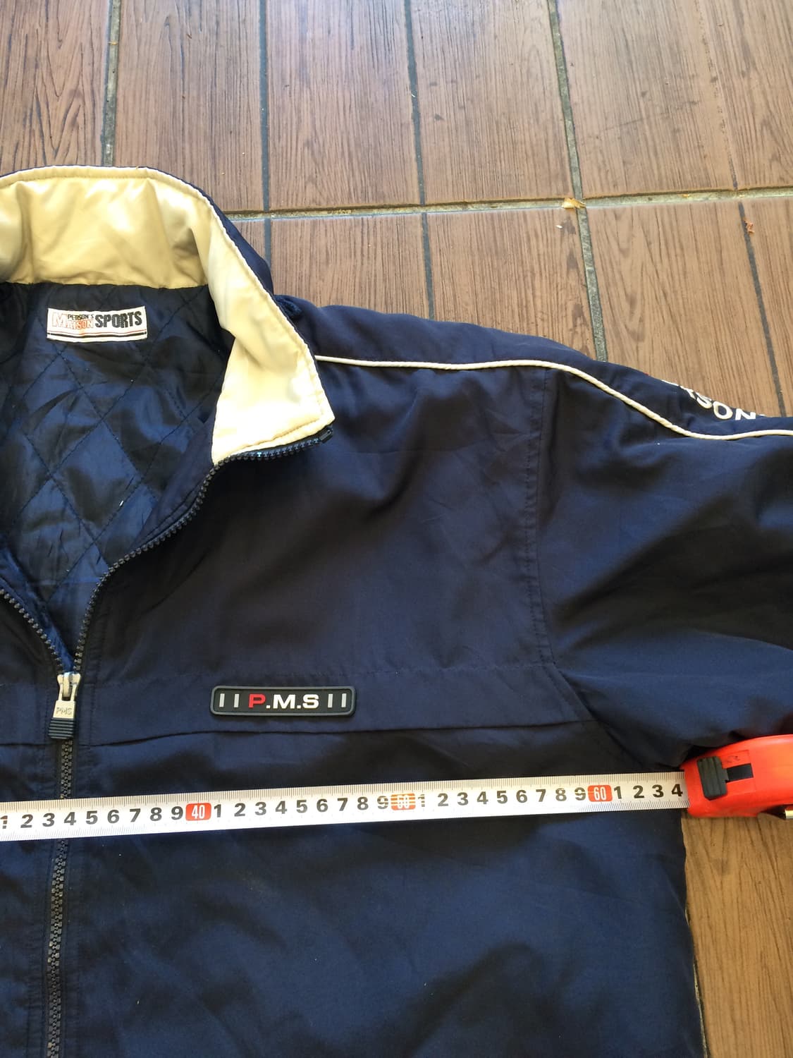 일본빈티지 Maisonsports 올드스쿨아메카지스트릿 아방핏블루종자켓 상품이미지4