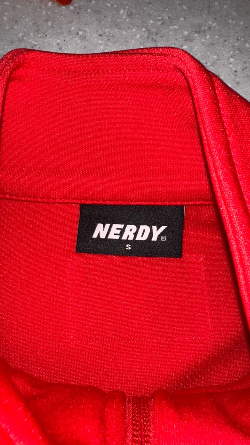 널디 NERDY 트랙 자켓 레드 S 상품이미지5