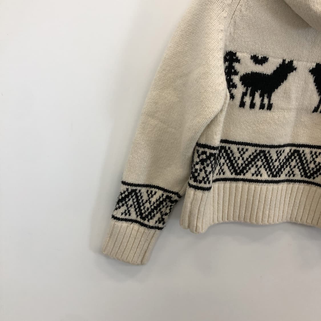 RONRON 론론 자카드 니트후드집업 FREE  상품이미지4