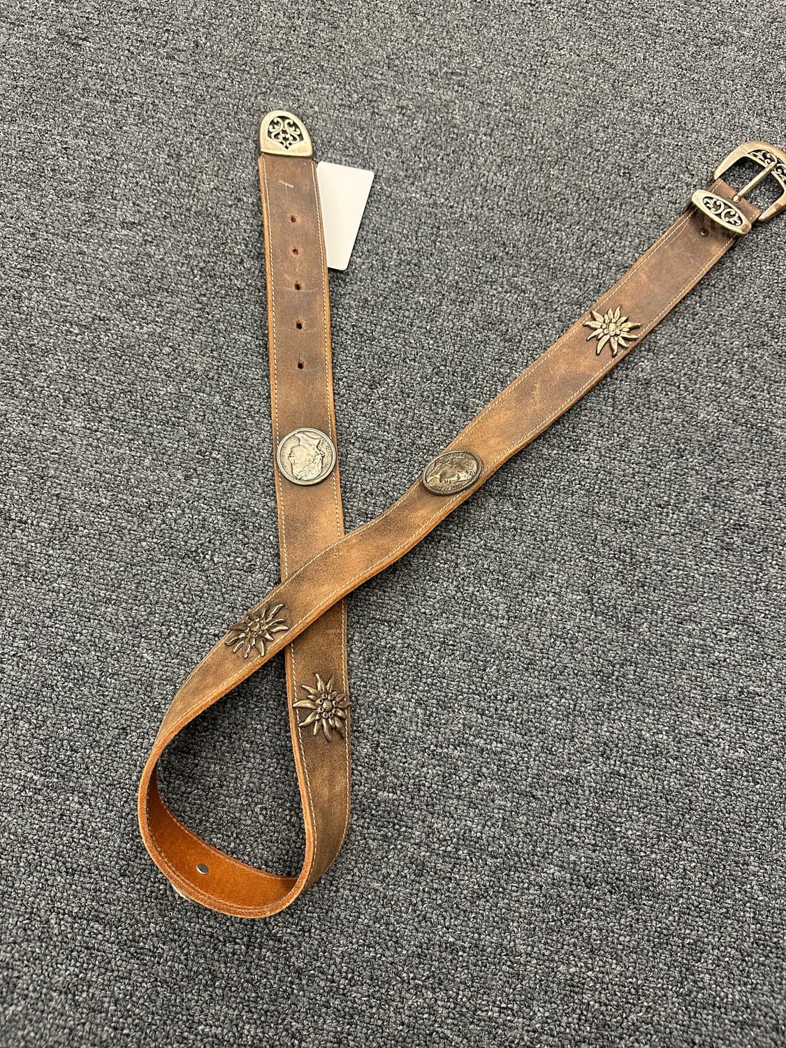 빈티지 웨스턴 가죽벨트 상품이미지4