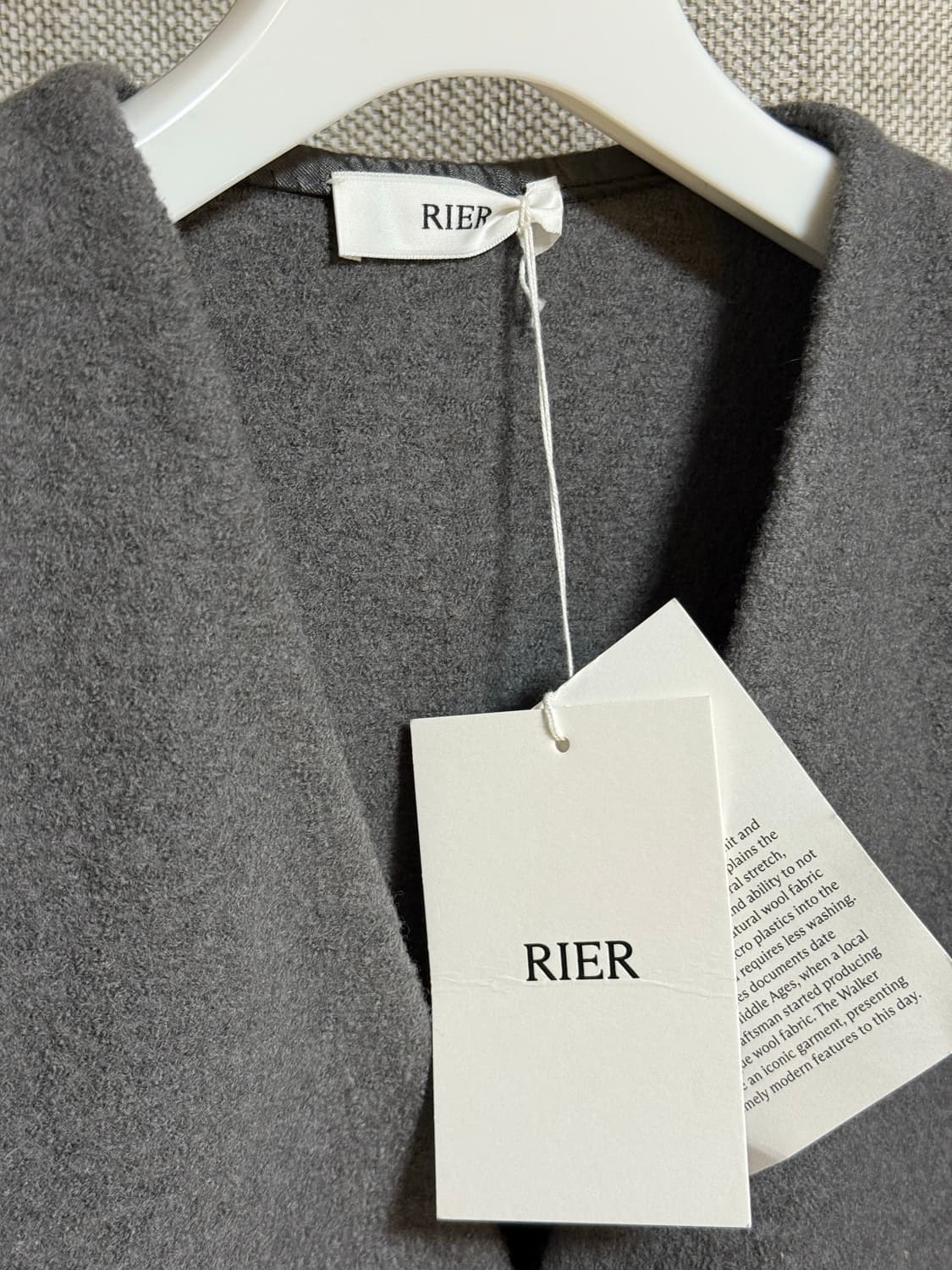 [M] 리에르 워커 가디건 자켓 그레이 Rier 상품이미지4