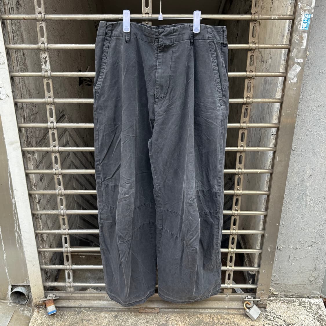 [4] 24년 해칭룸 와이드 카고 워싱 팬츠 상품이미지1