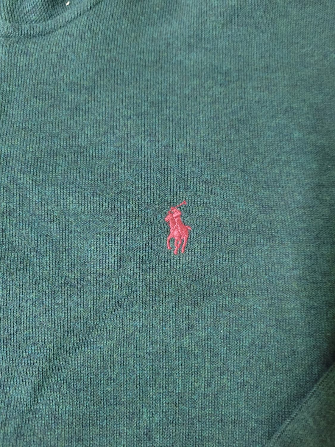 폴로 랄프로렌 그린 반집업 니트 상품이미지2