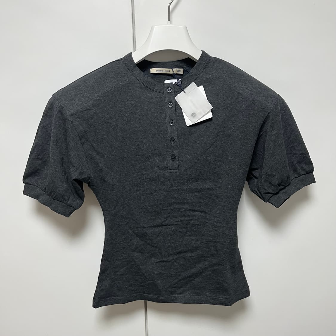 [S]팔로마울 Renfo 숏 슬리브리스 탑 상품이미지2