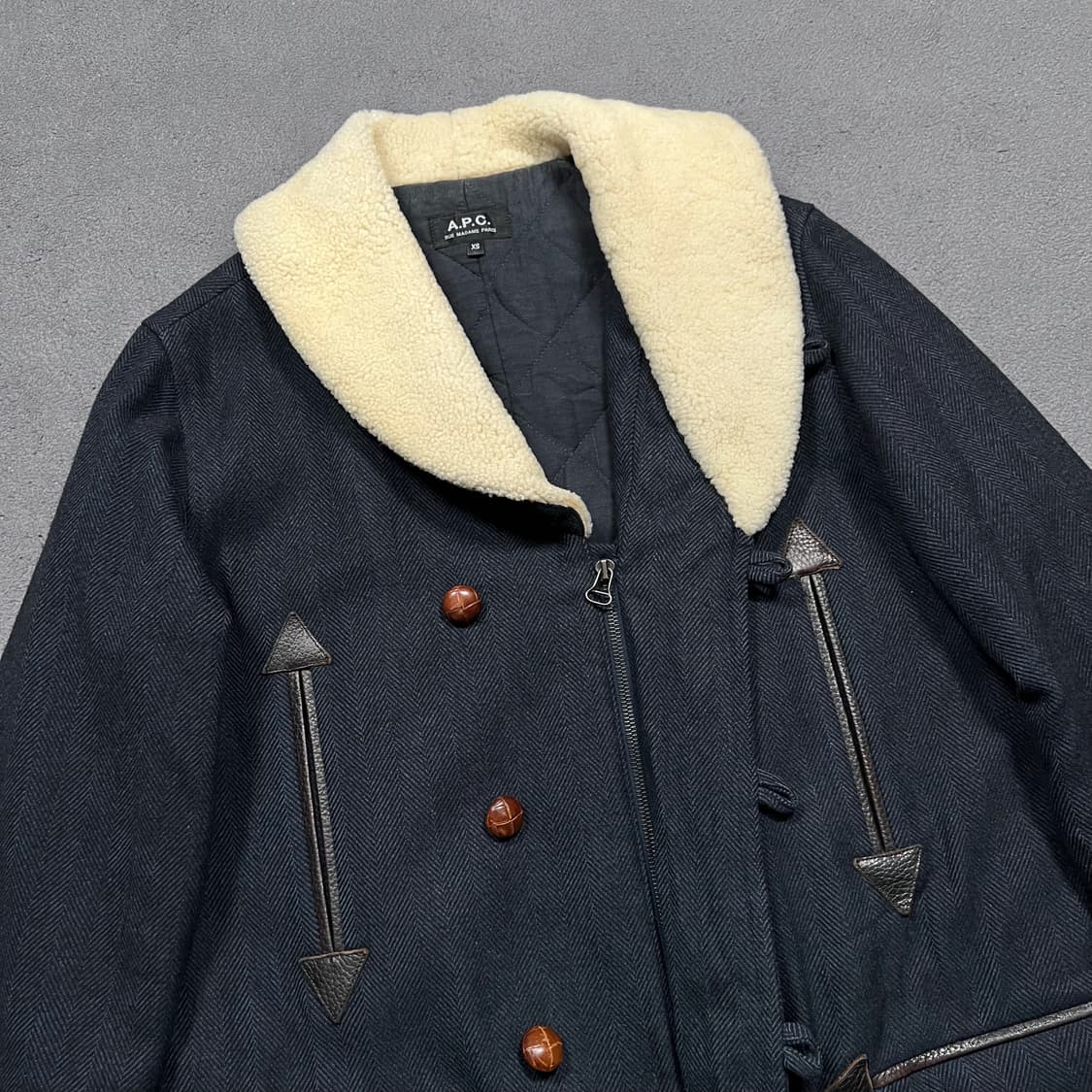 A.P.C. 아페쎄 헤링본 울 하프코트 자켓 상품이미지2