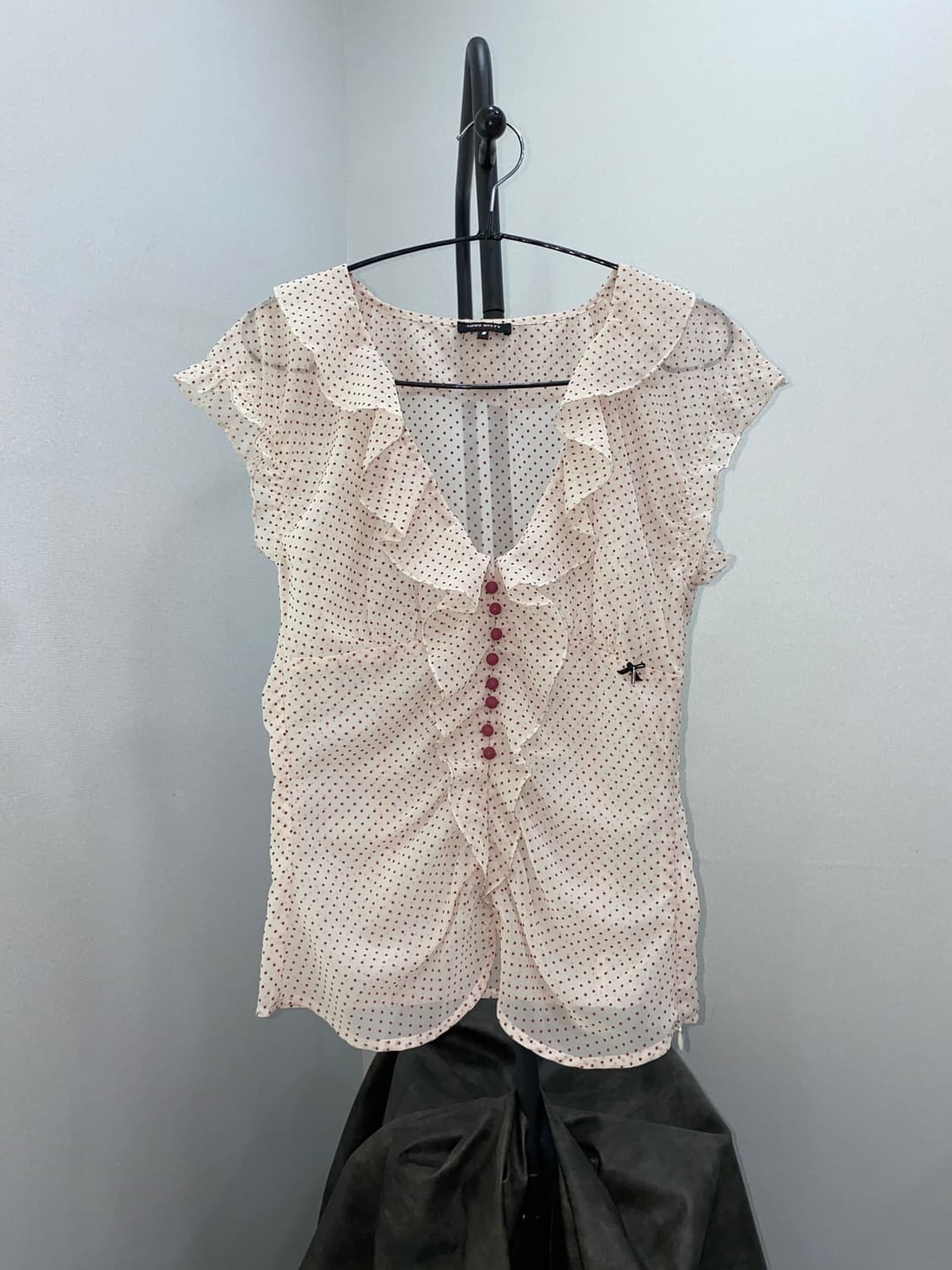 MISS SIXTY 00s Dot Frill Chiffon Blouse 상품이미지3