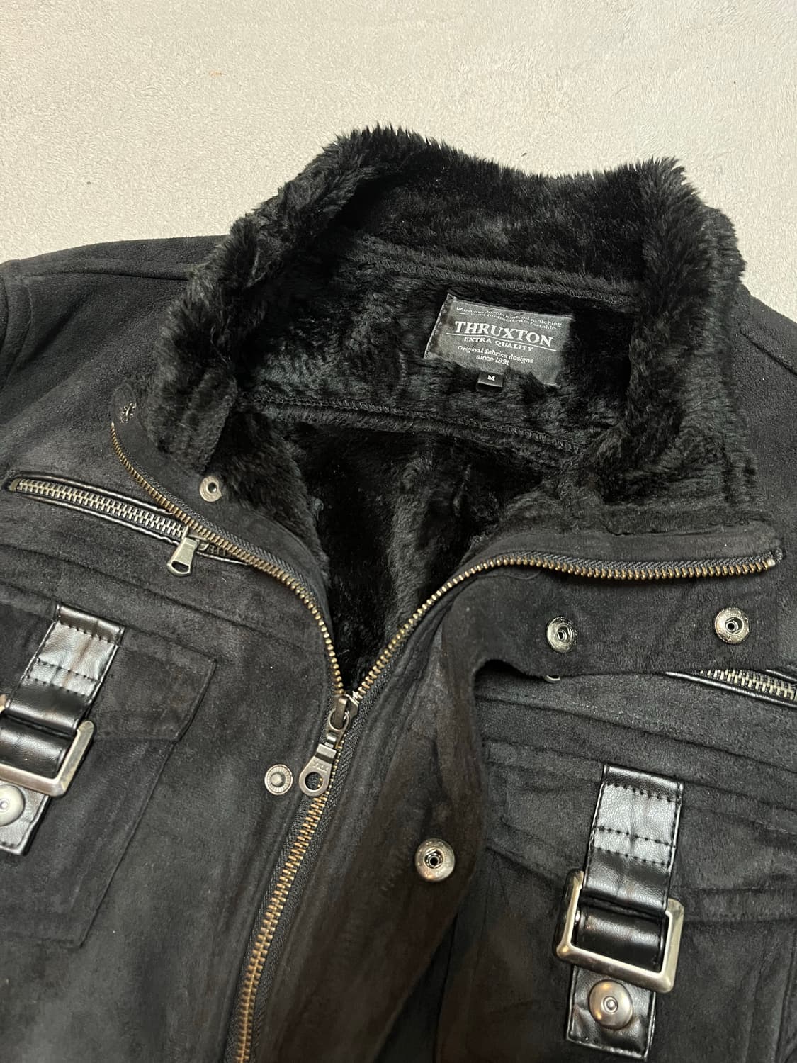 THRUXTON v-kei mood 스웨이드 무스탕 자켓 상품이미지4