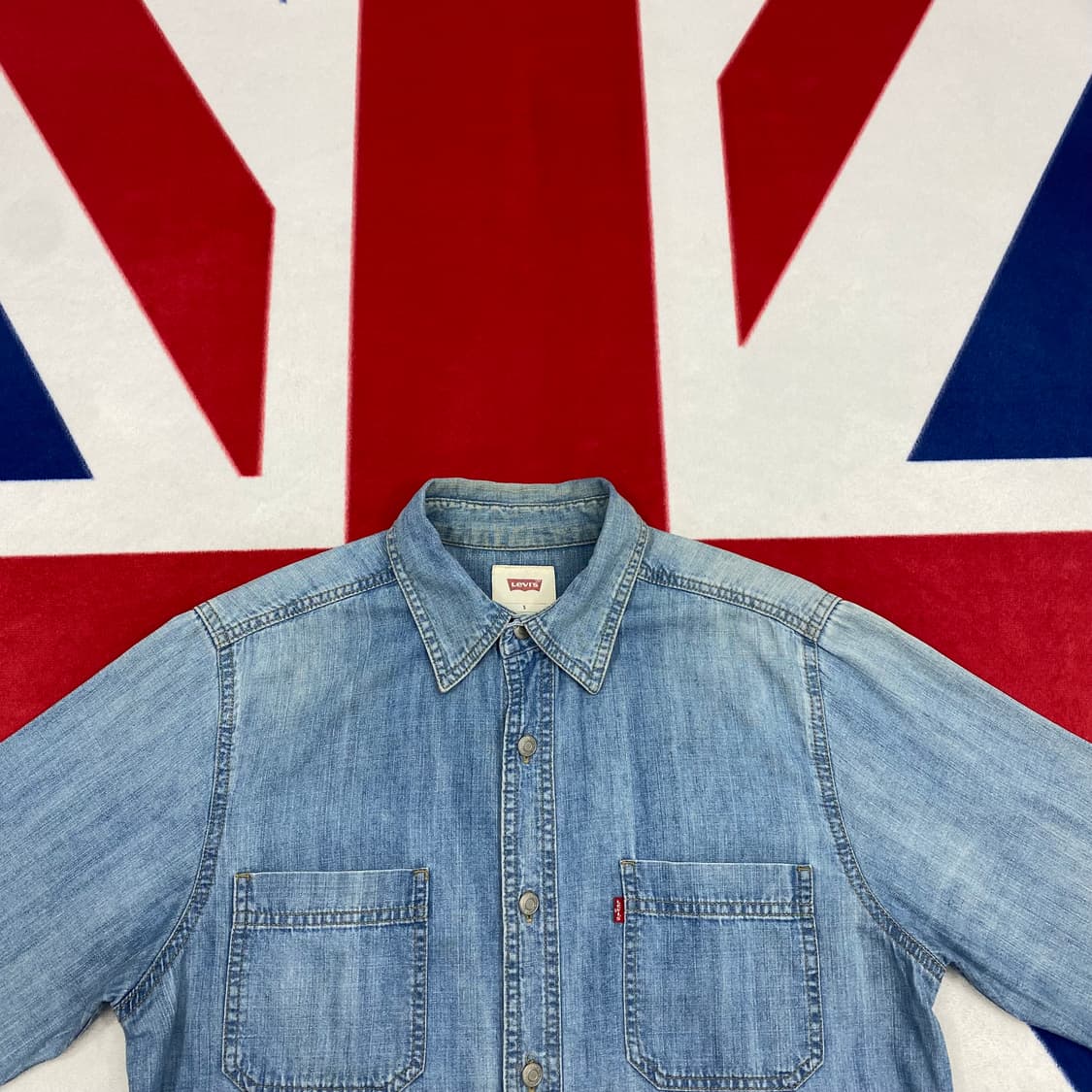 리바이스 데님 셔츠 S 실측 M  상품이미지6