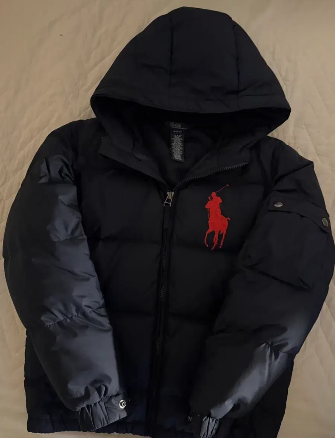 폴로 빅포니패딩 네이비 상품이미지1