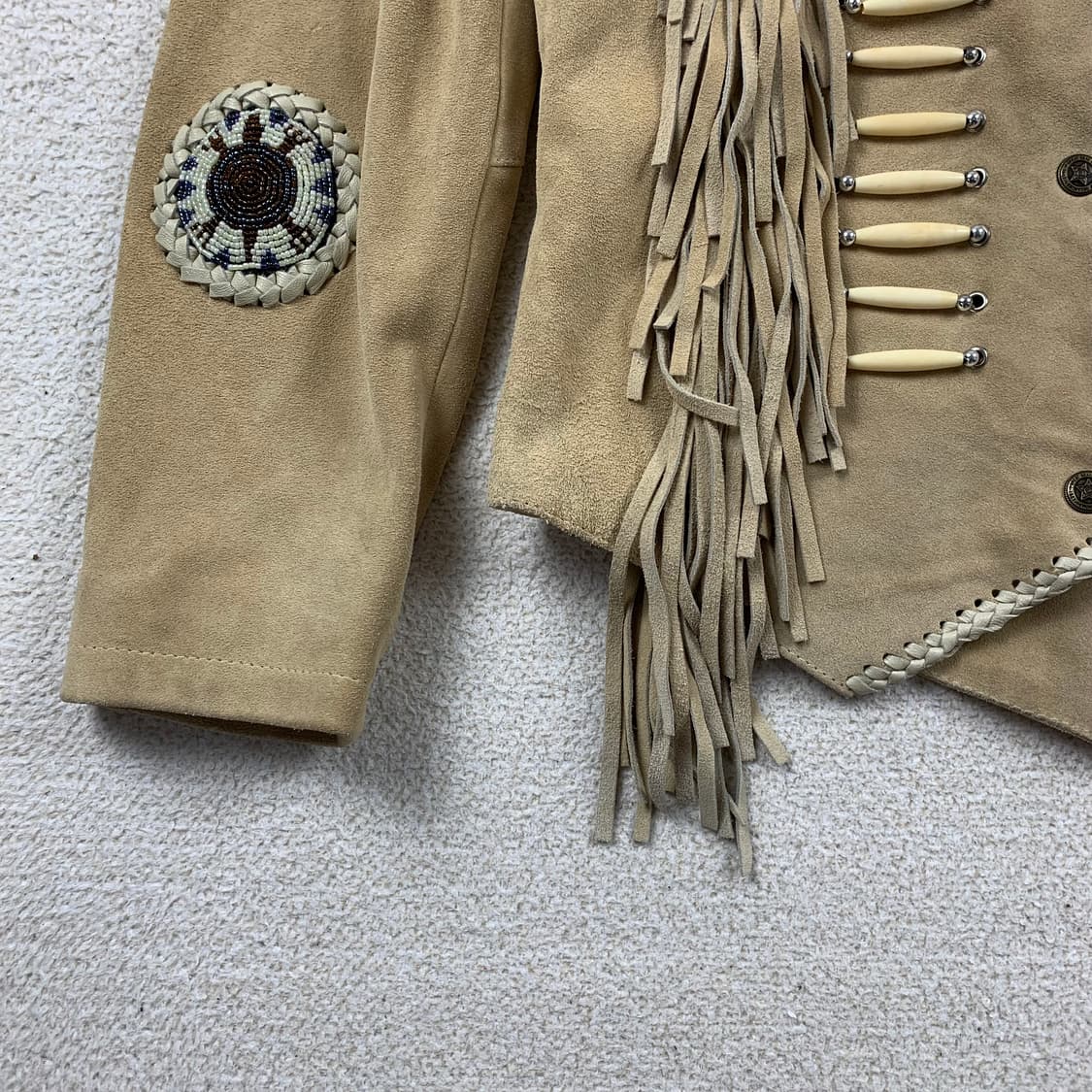 3B West by Tansmith 빈티지 스웨이드 웨스턴 프린지 자켓 상품이미지5