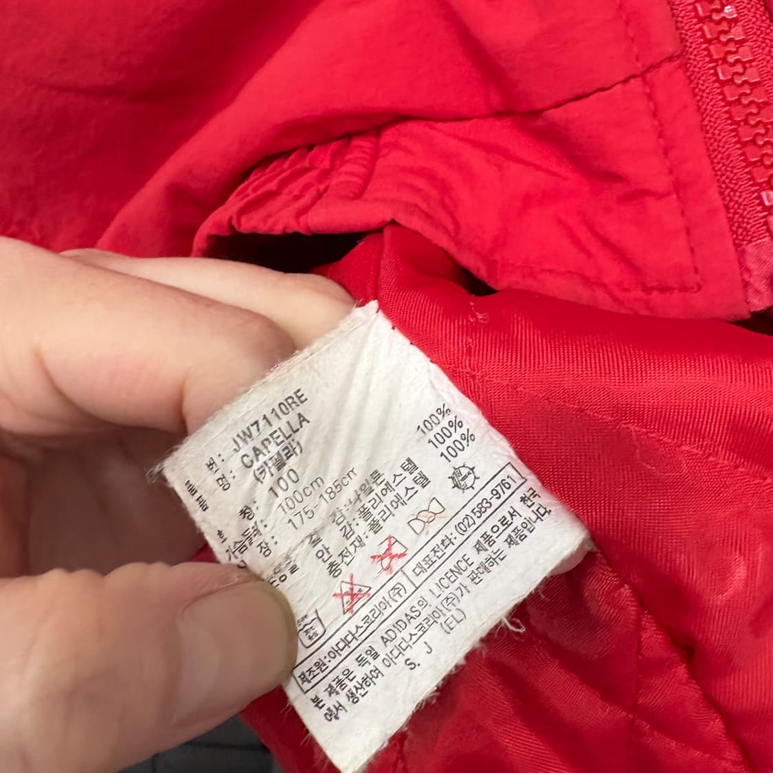 90's 아디다스 올드스쿨 퀼팅 후드 바람막이 자켓 상품이미지4