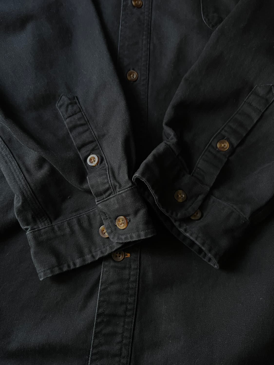 [2XL]칼하트 USA 2포켓 블랙 코튼 워크 셔츠 상품이미지4