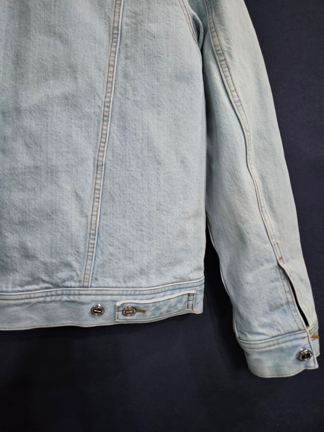 A.P.C 아페쎄 라이트블루 남성 슬림핏 100 데님자켓  상품이미지9