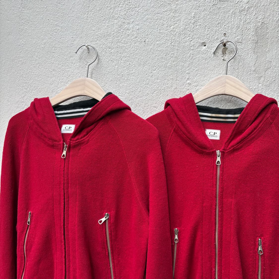 씨피컴퍼니 울 니트 고글 집업 자켓 상품이미지2