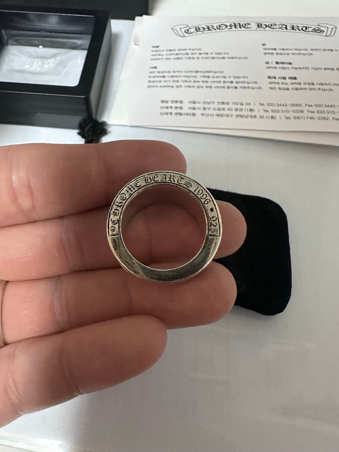 크롬하츠 v 밴드링 kr 19.5 사이즈  상품이미지2