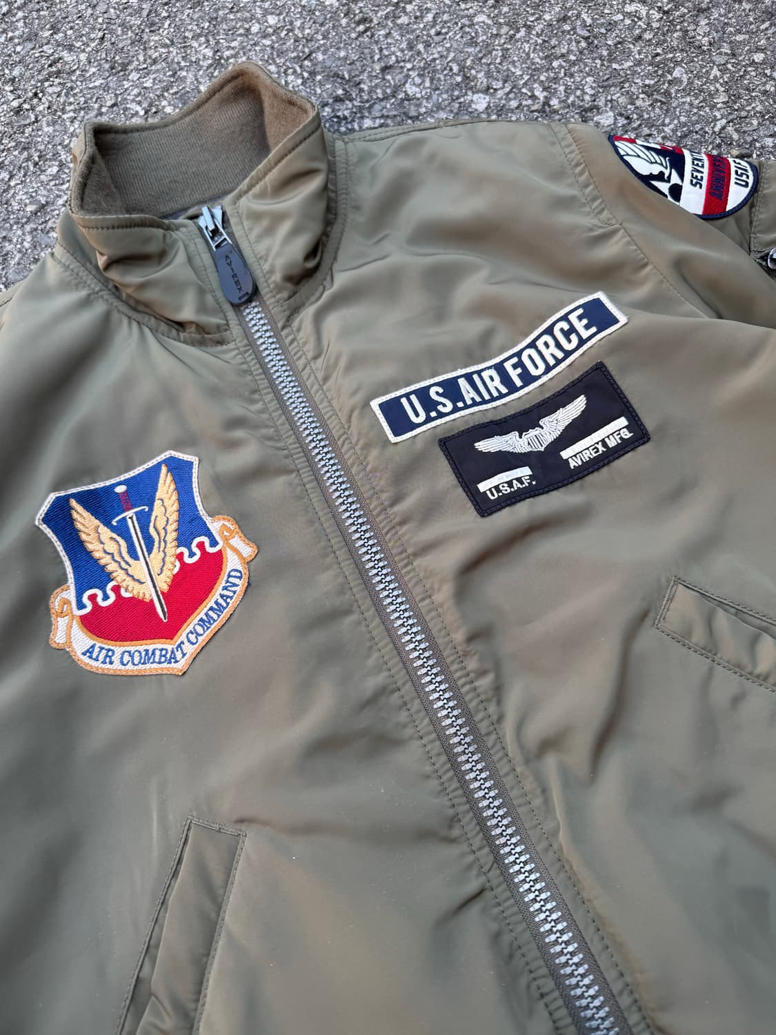 아비렉스 미국 공군 70주년 기념 MA-1 플라이트 자켓 상품이미지2