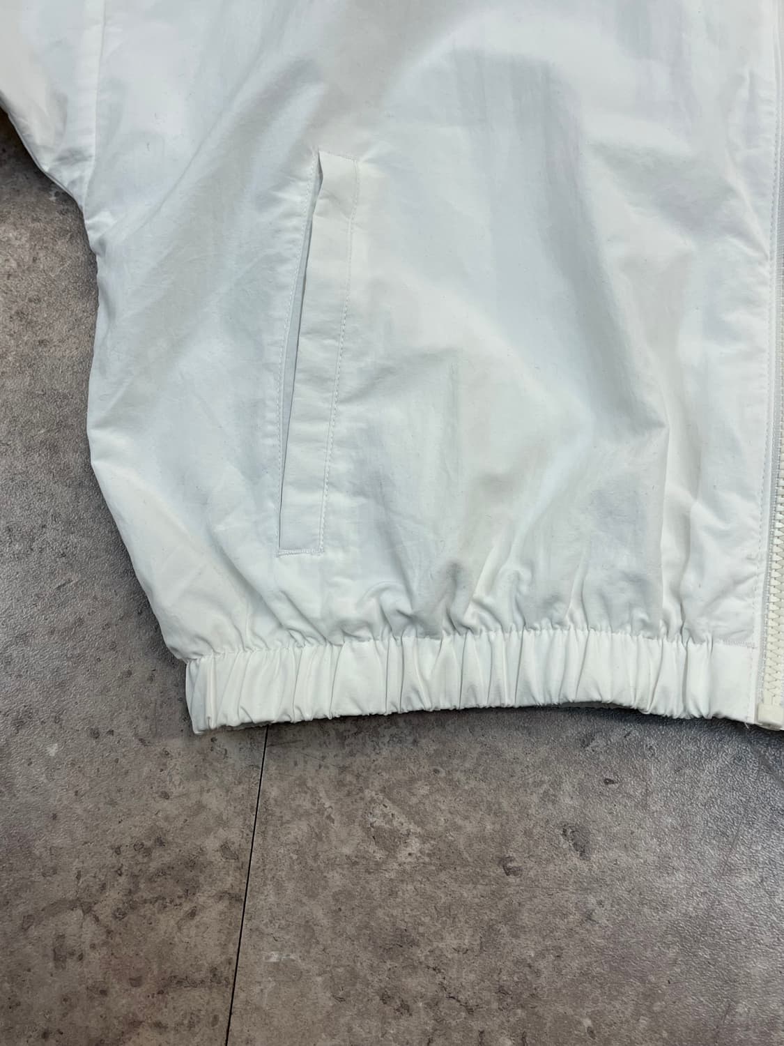 아디다스 크롭 후드 바람막이 화이트 S #csz2255 상품이미지8