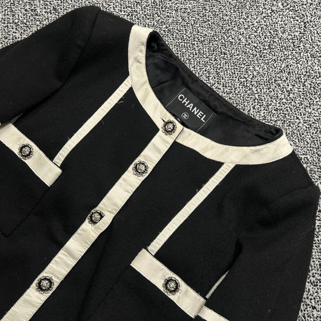 샤넬(Chanel)빈티지 크롭 트위드 자켓 상품이미지2