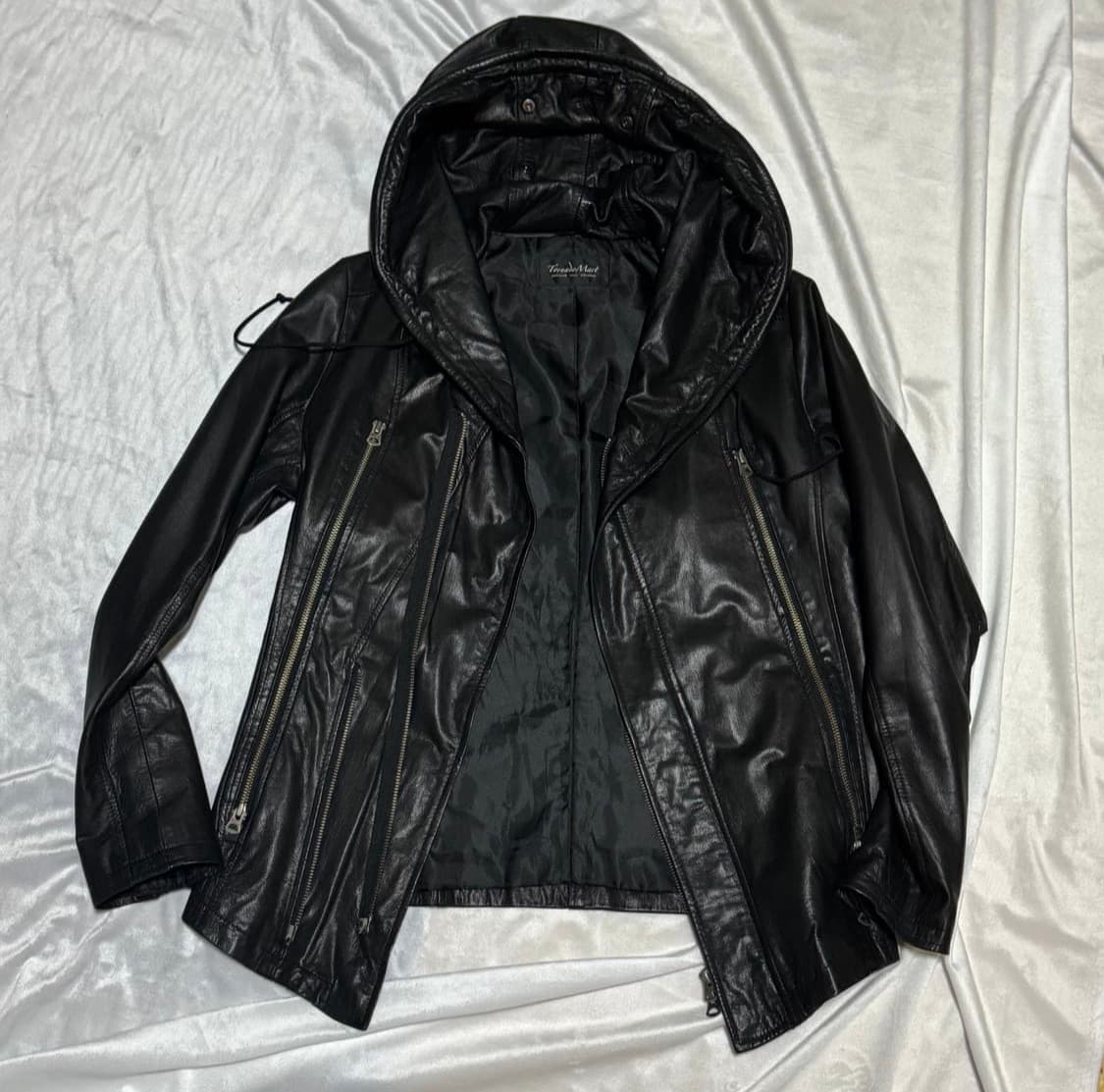 Tornado Mart 하이넥 고트스킨 후드 자켓 상품이미지3