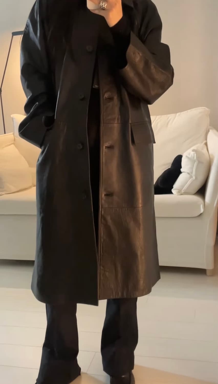 마시모두띠 레더 코트 레더 자켓 상품이미지4