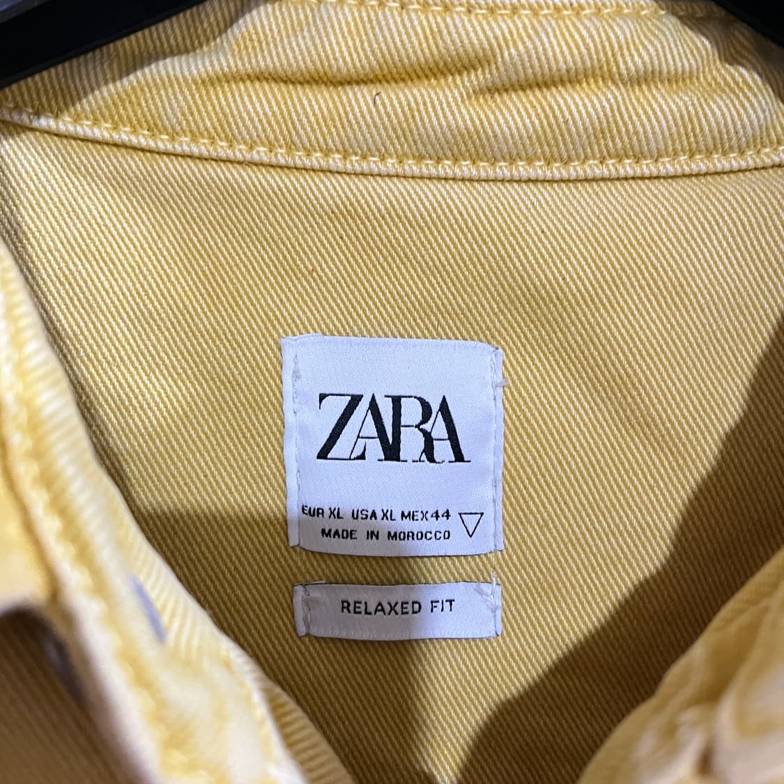 (XL) 자라 옐로우 데님 셔츠 자켓 상품이미지5