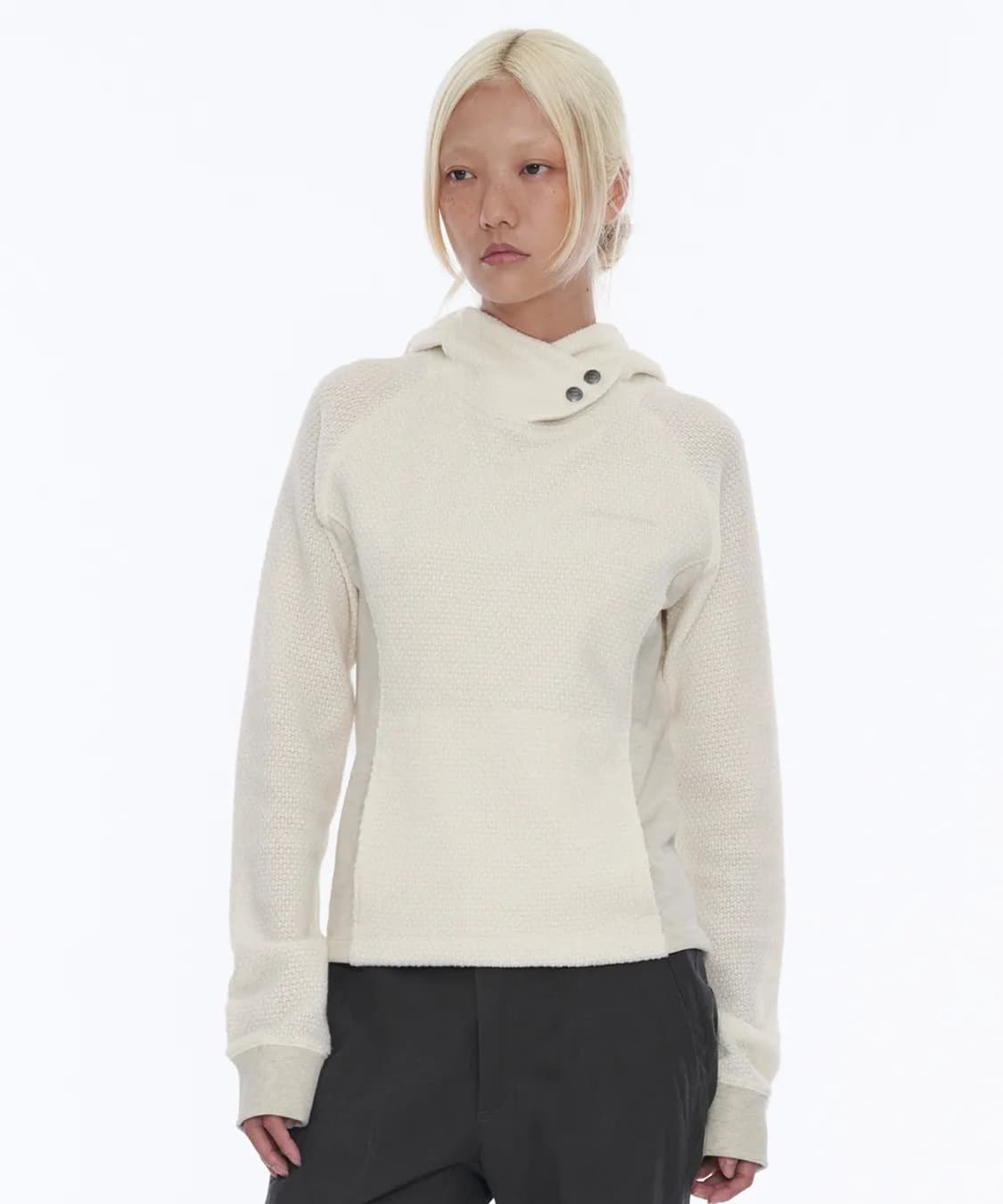 웰빙익스프레스 Boucle Hoodie Beige 상품이미지1