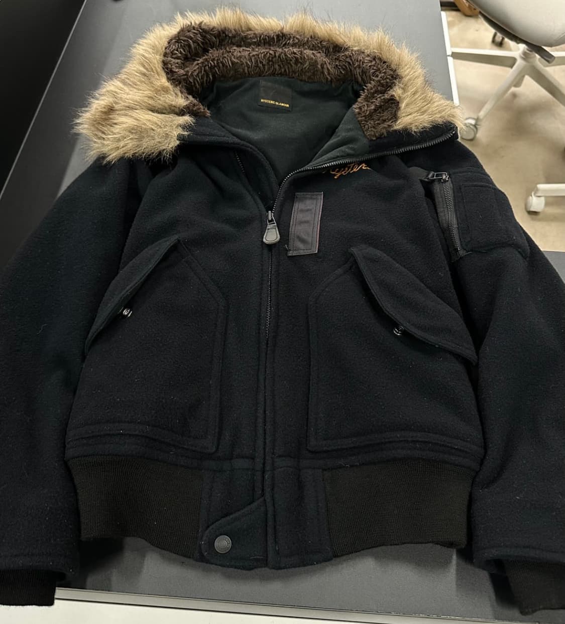 히스테릭글래머 울프죠 울 자켓 점퍼 후드 상품이미지3