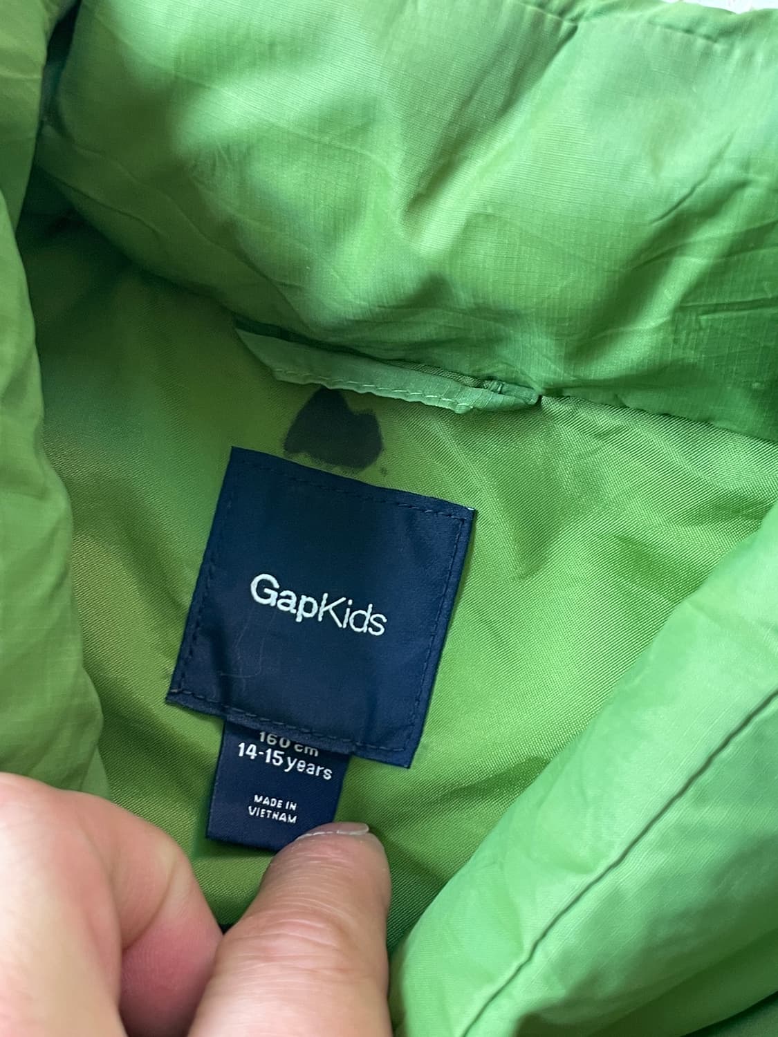 올드 갭 그린 다운 패딩 베스트 J03241 상품이미지5