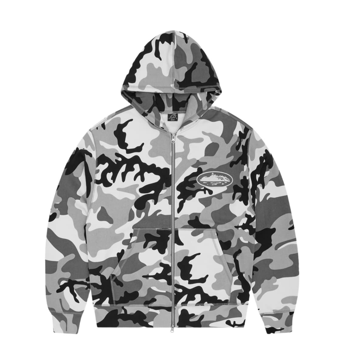 M) 코르테이즈 아일랜드 퍼프 프린트 집업 후드 자켓 카모  상품이미지1