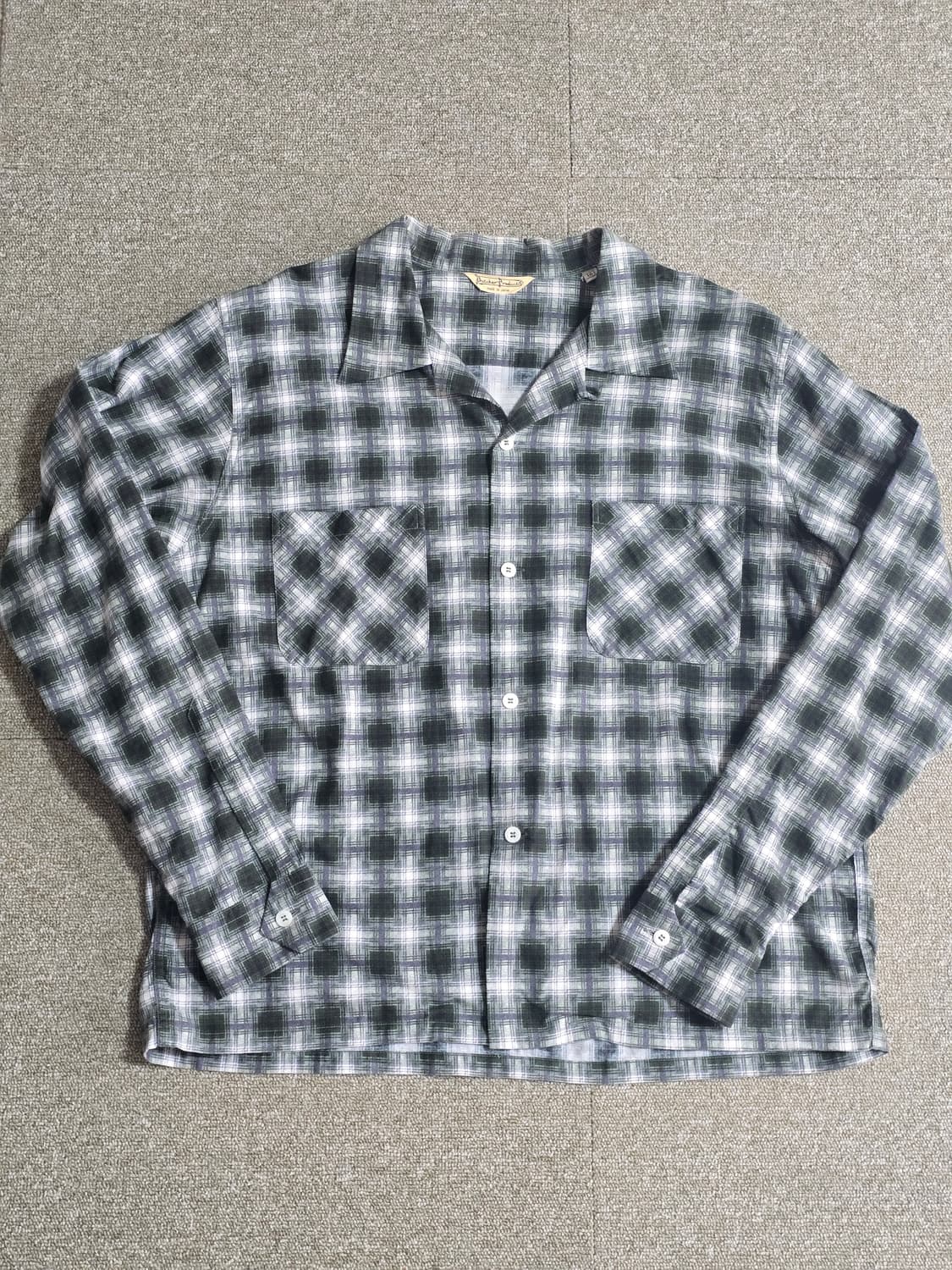 타임원클로딩 부처프로덕츠 플란넬체크셔츠 드레스셔츠 16H 엣라코 엣라스트 상품이미지1