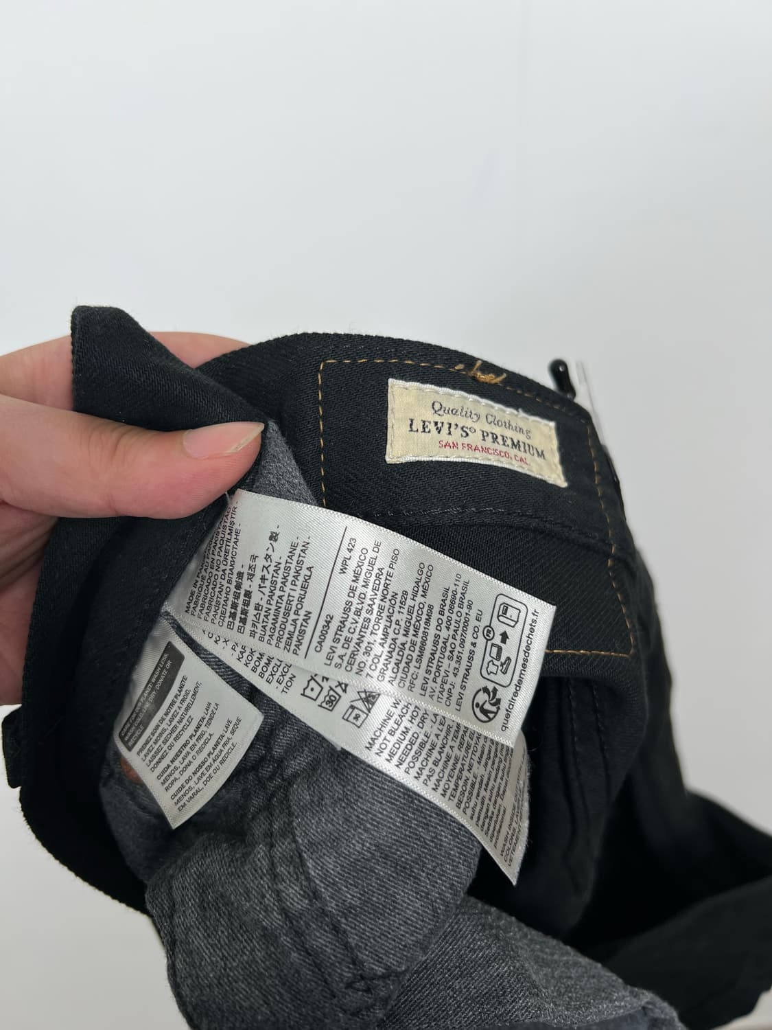 Levis 리바이스 501 빅E 블랙 데님 팬츠 상품이미지8