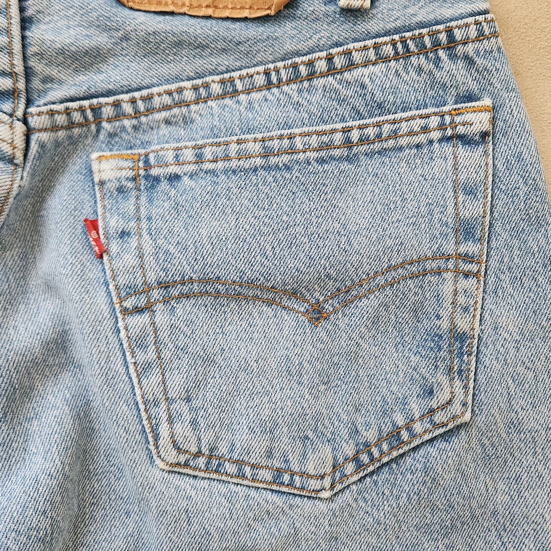 80s 빈티지 USA Levi's 리바이스 501 중청 W32 L32 상품이미지4