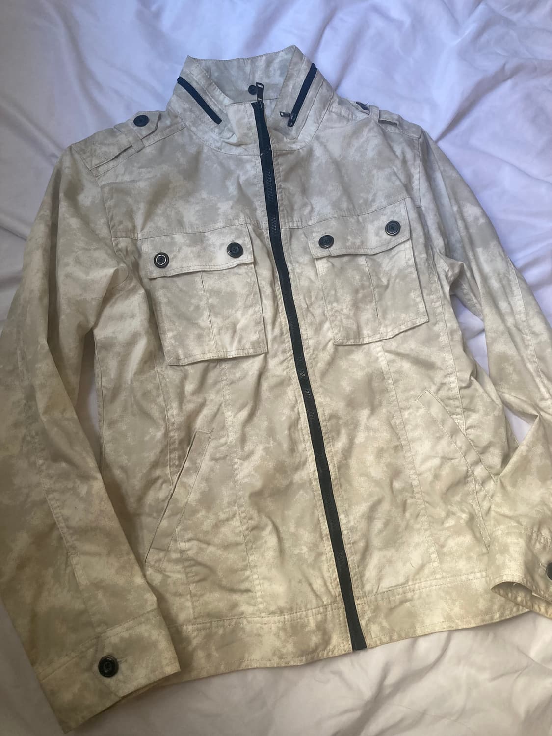 white grey washed jacket 상품이미지3