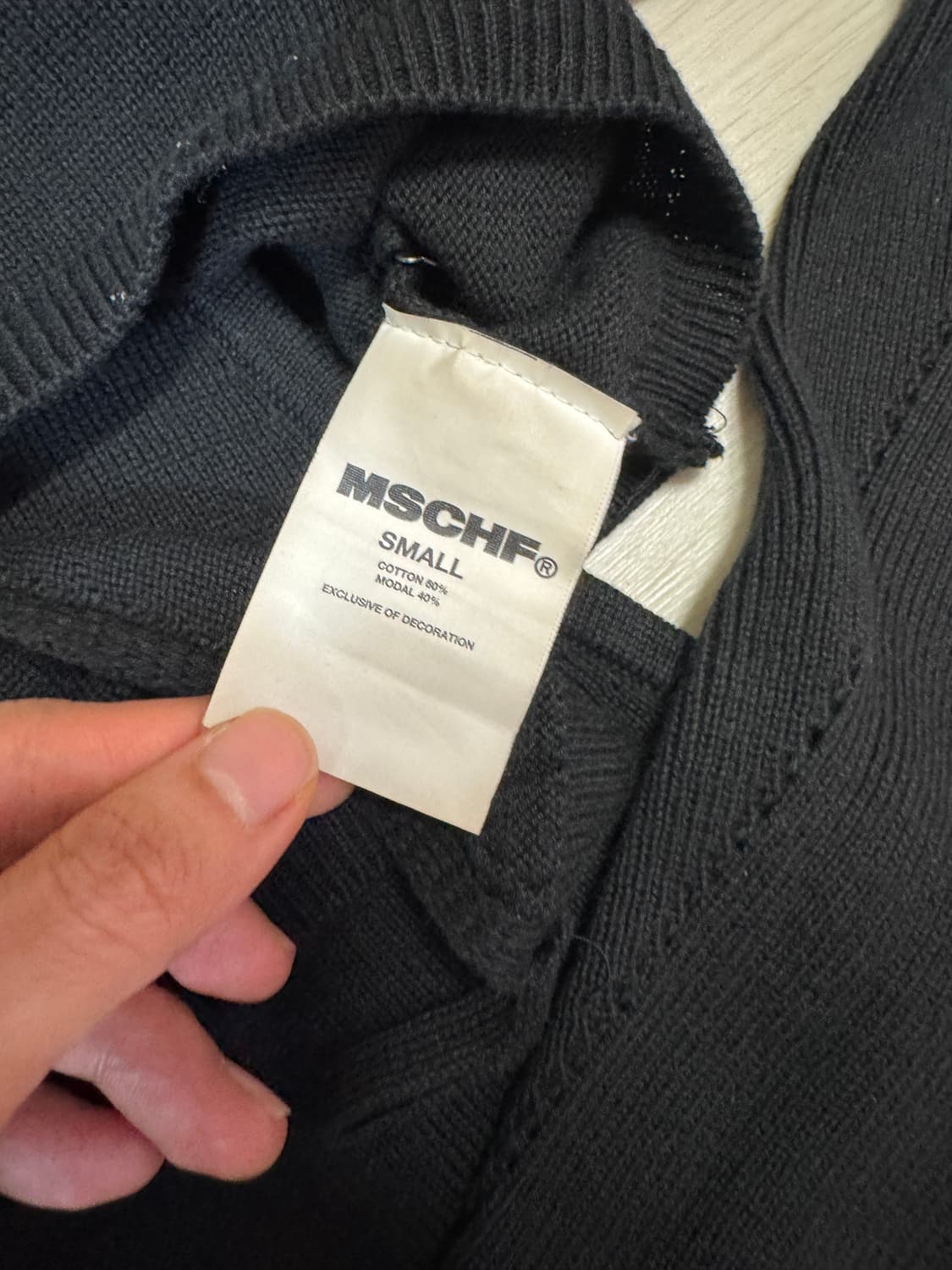 MSCHF 볼레로 랩 니트 상의 터틀넥 슬리브리스 세트 상품이미지3