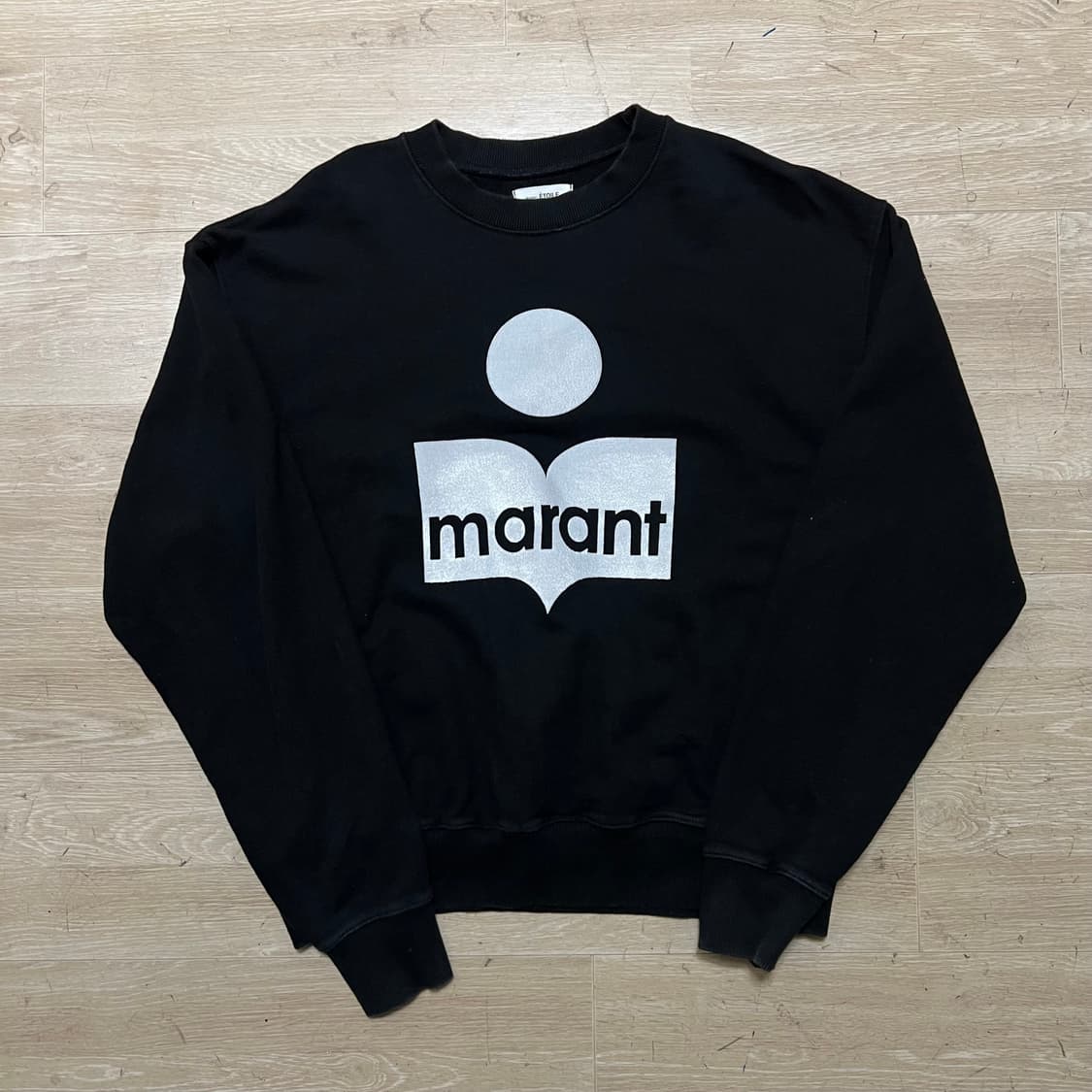 이자벨마랑 에뚜왈 빅로고 맨투맨 크루넥 티셔츠 [블랙] M/95 상품이미지1